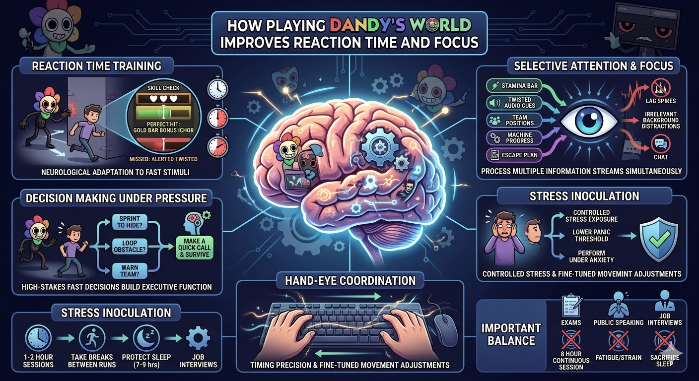 How Playing Dandys World Improves Reaction Time and Focus